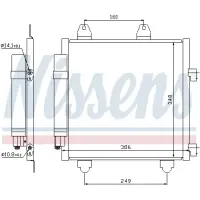 Condensator, climatizare NISSENS 94891