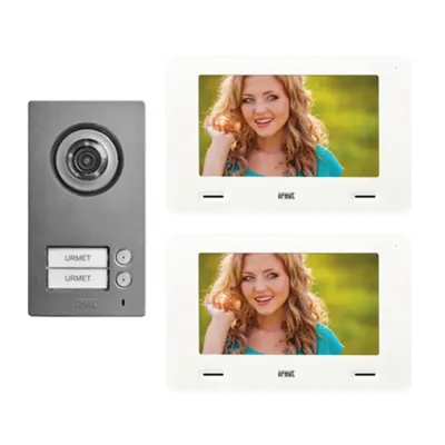 Kit 2 familii cu videointerfon CXModo 7'' si panou Mikra2