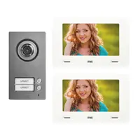 Kit 2 familii cu videointerfon CXModo 7'' si panou Mikra2