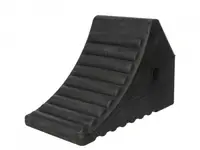 Blocator opritoare piedica roata, cauciuc, Cargoparts 300x190x150 mm