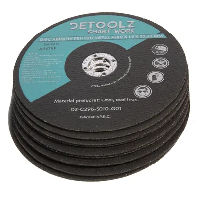 Set 10 discuri Detoolz pentru debitat metal, diametru 180 mm