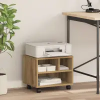 vidaXL Suport pentru imprimantă Stejar Artizanal 41 x 32 x 34,5 cm