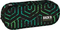 Penar oval școlar BackUp A - Antique Green, 1 fermoar