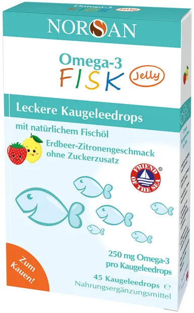Omega-3 Fisk, 45 capsule gelatinoase, Norsan