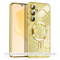 Husa MagSafe pentru Apple iPhone 17 Air, Techsuit, Luxury Glitter, Aurie