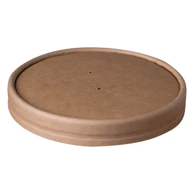 Capace Biodegradabile, Compostabile de Carton, PLA Kraft, Diametru 150 mm, 18 buc
