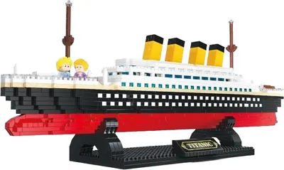 Constructor pentru copii KOCO - Model Titanic, 1510 piese
