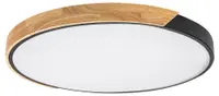 Plafonieră LED Rabalux - Maple2, 40W, 3000-6500K, metal/lemn, negru/alb