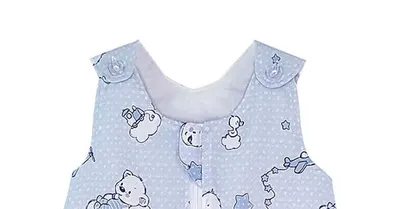 Sac de dormit copii 1 tog KidsDecor Ursuletul Martinica albastru din bumbac 130 cm