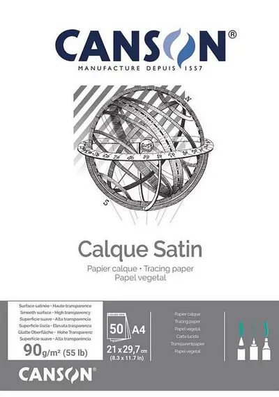 Hârtie satinată pausz Canson - A4, 50 foi