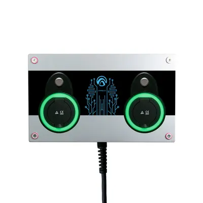 Statie incarcare masini electrice EV-MAG AMP344T2, 2x22 kW, Type 2, trifazat, plug & charge
