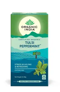 Ceai Tulsi menta, 25 plicuri, Organic India
