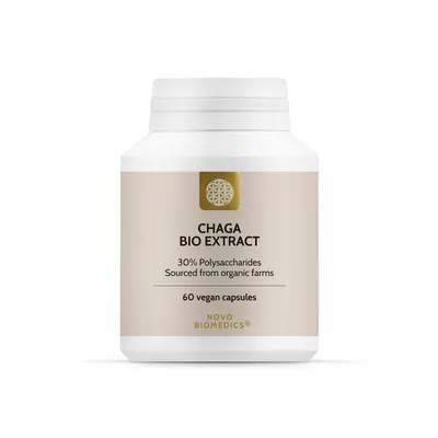 Extract de ciuperci Chaga Bio, 60 capsule, Novo Biomedics