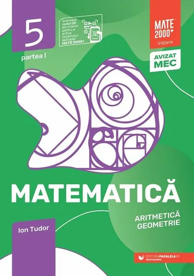 Matematică. Aritmetică, algebră, geometrie. Caiet de lucru. Clasa a V-a. Inițiere. Partea I - Paperback brosat - Ion Tudor