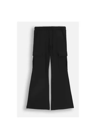 Pantaloni copii - training - slim fit - negru - bumbac