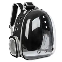 Rucsac Pentru Transport Pisici, Negru Transparent, 31x42x28 cm