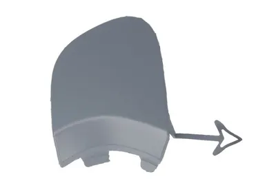 Capac carlig remorcare Fata grund, TITANIUM, plastic, grund potrivit FORD FIESTA VII 05.17- 12.21