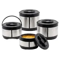Caserole Termos, din Plastic si Inox, 1.50 l, 3 L, 6 l si 12 l, Grunberg, 4 Bucati