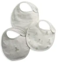 Set bavete Mamas & Papas - Teddy bear, 3 buc.