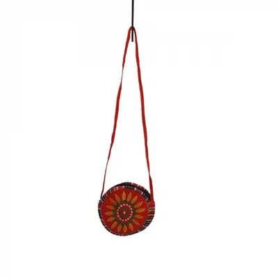 Geanta stilizata cu motive traditionale cu floare 3
