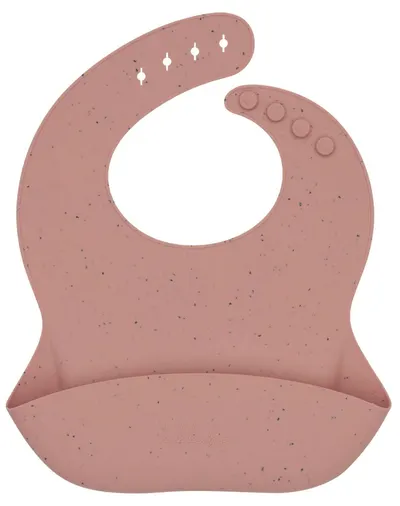 Bavetă din silicon KikkaBoo Platinum Silicone - Blush