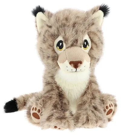 Jucărie de pluș cu clemă Keel Toys Keeleco – Pisică sălbatică, 23 cm
