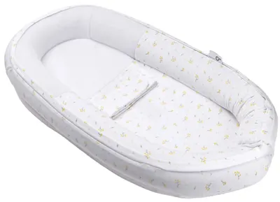 Cuib pentru dormit Doomoo - Cocoon, Flowe Yellow