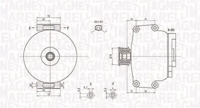 Alternator (14v, 200a) Mercedes Sprinter 3,5-T (906), Sprinter 4,6-T (906), Sprinter 5-T (906), Viano (w639), Vito Mixto (w639), Vito Mixto (w447), Vito Tourer (w447), Vito (w447) 1.6d-2.2d Dupa 200