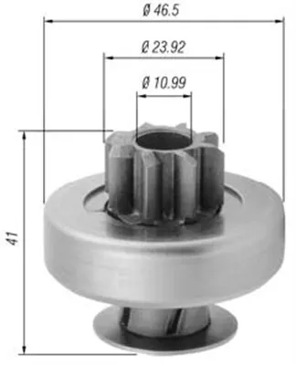 Pinion Electromotor Potrivit Dacia Duster, Logan, Logan Express, Logan Mcv, Sandero; Nissan Kubistar; Renault Clio Ii, Grand Scenic Ii, Kangoo, Kangoo Be Bop 1.4-1.6lpg 03.96