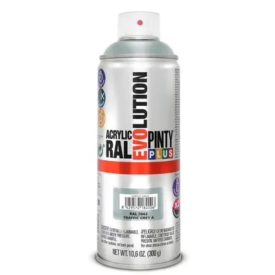Vopsea Spray acrilica gri trafic, interior / exterior, ral 7042, 400 ml