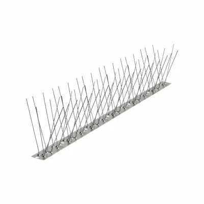 SET 10 BUC - Banda antipasari cu suport din inox, 50 cm , 60 țepi