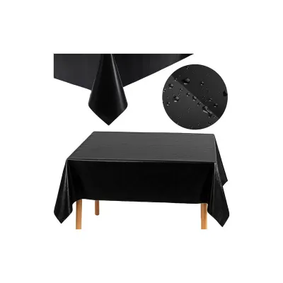 Fata de masa decorativa pentru Halloween, reutilizabila, impermeabila, folie de aluminiu 137 x 274 cm