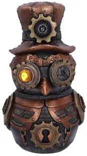 Statuetă Nemesis Now Adult: Steampunk - Hootle, 22 cm
