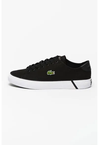 Pantofi sport cu logo brodat Gripshot - Alb/Negru
