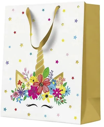 Pungă cadou PAW - Unicorn Party, 20 x 25 x 10