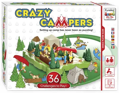 Joc de societate solo Crazy Campers - Pentru copii