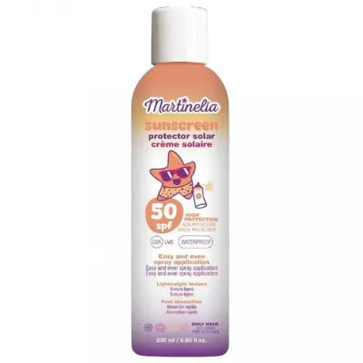 Spray cu protectie solara pentru copii SPF50 waterproof Martinelia 200 ml