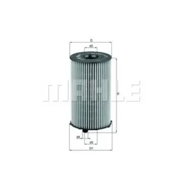 Filtru ulei MAHLE ORIGINAL OX 205 2D