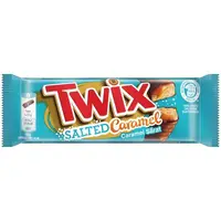 Twix baton cu biscuit si caramel invelit in ciocolata cu lapte si cu un praf de sare 2 x 23 g (46 g) Engros