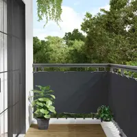 vidaXL Paravan de balcon, antracit, 300x90 cm, PVC