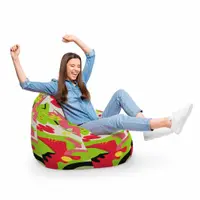 Fotoliu Puf Bean Bag tip Para XL Abstract Jungle Pepene