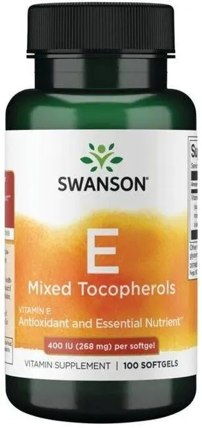 Vitamin E Mixed Tocopherols, 400 IU, 100 capsule moi, Swanson