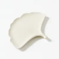 Tăviță frunză Ginkgo din ceramică jesmonite – 18×14×1,6 cm - Marmorată verde
