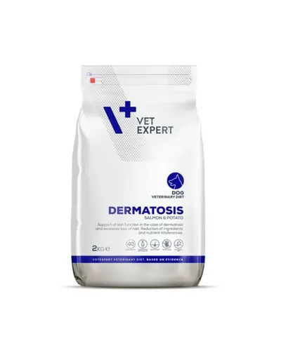 VET EXPERT Veterinary Diet Dog Dermatosis Salmon&Potato 2 kg hrana uscata veterinara pentru caini