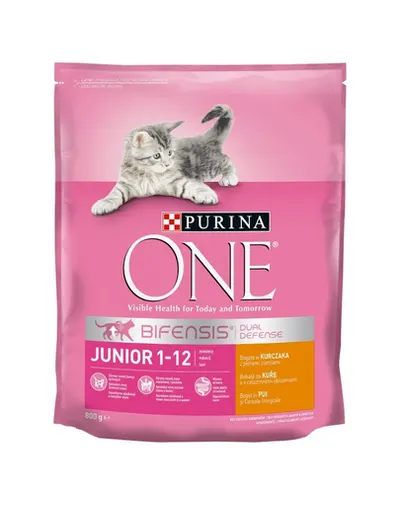 PURINA ONE JUNIOR Hrana uscata pentru pisici junior, bogata in pui 800 g