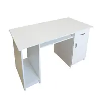Birou Nero cu 1 usa si 1 sertar, Alb, 120 x 74 x 60 cm