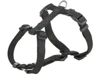 Ham pentru caini Premium Negru M-L 52-75 cm 20 mm