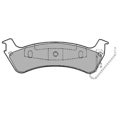 Set placute frana, frana disc DELPHI LP1183