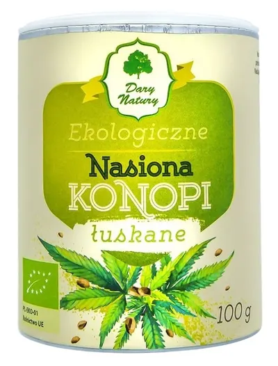Semințe de cânepă decojite bio, 100 g, Dary Natury