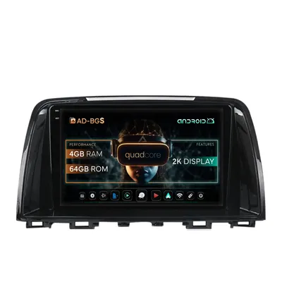 Navigatie 2K Mazda 6 (2013-2015), Android, S-Quadcore 4GB RAM + 64GB ROM, 9.5 Inch - AD-BGS90042K+AD-BGRKIT328v2
